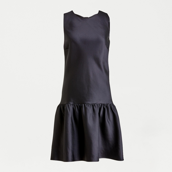 J.Crew Bow-back shift dress size 8 NWT Black - Picture 2 of 9